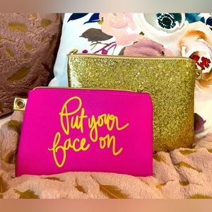 2pc make up travel bag set NWOT